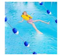 Líneas de carril ajustables para piscina: cuerda de boya premontada para una natación segura de 68.9 pies/21 m, cuerda de seguridad para dividir piscinas y mejorar la experiencia de natación