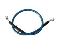 Líneas de freno Manguera de freno hidráulico de 40 a 150 cm de largo, universal, de acero, con cabezal banjo y 28° en ambos lados.(Blue 90cm)