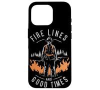 Líneas de Fuego contra Incendios y Good Times Wildland Firefighter Carcasa para iPhone 16 Pro