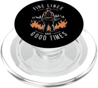 Líneas de Fuego contra Incendios y Good Times Wildland Firefighter PopSockets PopGrip para MagSafe