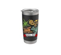 Líneas de Nazca Perú Arte Misterio Geoglifo Antiguo Perú Vaso térmico de acero inoxidable de doble pared
