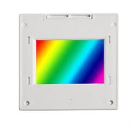 Líneas de rejilla de difracción de transmisión Plástico PET 2mm Espesor 50x50mm Marco para espectrofotómetro Enseñanza óptica Experimento Espectroscopia Demostración Estudiantes Laboratorio
