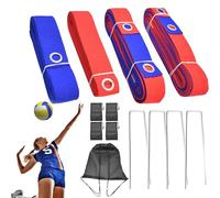 Líneas de voleibol - marcador de corte portátil, juego de límite plegable | Accesorios de marcado de deportes para el patio al aire libre de casa para el hogar configuración práctica combinar el