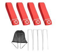 Líneas de voleibol - marcadores de campo plegables, configuración de juego al aire libre | Kit de límite de patio portátil para la práctica de entrenamiento del parque en el cruce del parque del patio