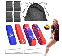 Líneas de voleibol para césped | Límites de voleibol portátil,Accesorios de entrenamiento portátiles para jardín, lago, parque, actividades al aire libre, juegos de entrenamiento