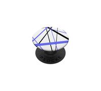 Líneas diagonales Azules Frescas Acentos Negros PopSockets PopGrip Adhesivo