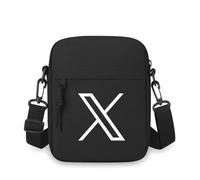 Líneas geométricas blancas de cruce abstractas para hombres, bandolera para mujeres de un solo hombro, dibujos animados de dibujos animados, impresión de película unisex, regalo uniexfestival