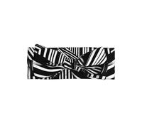 Líneas geométricas en blanco y negro. Diadema con lazo, accesorio para el pelo de bebé, adecuado para bebés de 0 a 6 meses o uso diario