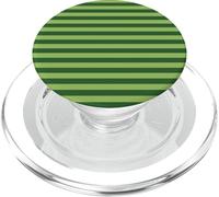 Líneas Horizontales Rayas Verdes Preppy Rayas Girly Lindo PopSockets PopGrip para MagSafe