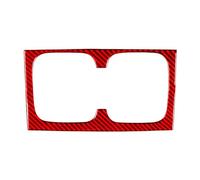 Líneas Molduras Decoran Interiores Para Chevy Para Silverado 1500 2014-2018 Fibra Carbono Puerto USB Caja Almacenamiento Portavasos Panel Trajes Pegatina Interior(Red 6)