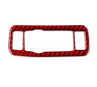 Líneas Molduras Decoran Interiores Para Ford Para Mustang Para Mach E 2021 Fibra Carbono Faro Ajuste Interruptor Panel Decoración Marco Pegatinas Decorativas(Rojo)