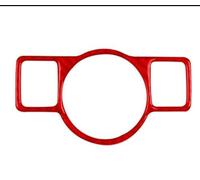 Líneas Molduras Decoran Interiores Para VW Para Passat B6 2006-2011 Fibra De Carbono Interruptor De Faro Panel De Control Pegatina Decorativa Accesorios(Rojo)