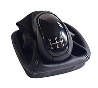 LINEAW Perilla de Cambio de Marchas Pomo Cambio Marchas 5 Velocidades Polaina Cuero Cubierta Arranque Palanca Cambio para Mercedes para Benz W168 A Clase 1997-2004 Pomo Cambio de Marcha