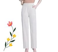 Linebalm Drape Pants, Glamorease Drape High Rise Pull-On Stretch Pants, for Senior Women (XXL,Beige)