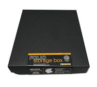 Lineco Caja de almacenamiento tipo libro con borde de metal, 27,9 x 35,5 x 4,5 cm, larga duración para organizar y almacenar fotos, documentos, tarjetas de manualidades, revistas, impresiones de vestidos de boda, color negro