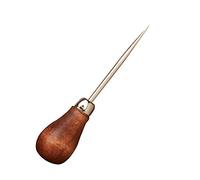Lineco Punzón resistente de punta grande con mango de bola de madera, negro, OSFA
