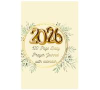 Lined Daily Prayer Journal with Affirmations, Mood Tracker, Books of the Bible, and a 2026 Calendar