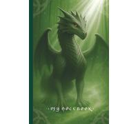 Lined Fantasy Notebook Journal - Dragon in Enchanted Forest: Beautiful Colour Magical Fantasy Cover - 100 Light Cream Lined Pages