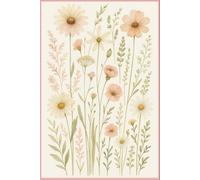 Lined Floral Journal for Women, 140 Pages - 6x9 College Ruled Notebook for Work, Writing, Notes & Daily Use: Aesthetic Soft Petals Notebook for Journaling, School, Office & Thoughtful Gifts
