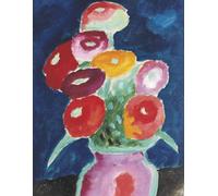 Lined Journal, 8.5" x 11" , ideal for writing and note-taking 100 pages: Soft cover featuring "Flowers in a Blue Vase" by Alexej von Jawlensky