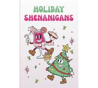 Lined Journal: Cover Illustration of A Retro Christmas Tree and a Holiday Coctail