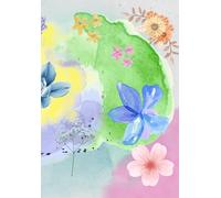 Lined Journal Notebook for Women, A5 Paperback Journaling Notebooks for Writing, 150 Pages Travel Journal, Note Taking 5.85'' X 8.3'' Watercolor Flowers