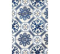 Lined Mosaic Tile Notebook 250 lined pages on white paper 6x9inch Journal, Diary, to do list notepad