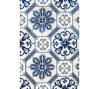 Lined Mosaic Tile Notebook 250 lined pages on white paper 6x9inch Journal, Diary, to do list notepad