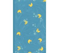 Lined Notebook:: 5” x 8” 80-Page Lined Notebook Hand Drawn and Designed Pixel Art Rubber Ducky Theme Wide-Lined