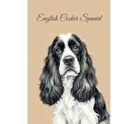 Lined Notebook 6x9: English Cocker Spaniel Notebook for Studying, Work, Note Taking | Cute Watercolor Dog Portrait Journal for Girls, Women, Teens | Cocker Spaniel Fan Gift