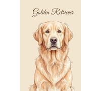 Lined Notebook 6x9: Golden Retriever Notebook for Studying, Work, Note Taking | Cute Watercolor Dog Portrait Journal for Girls, Women, Teens | Golden Retriever Fan Gift (Dog breeds)