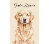 Lined Notebook 6x9: Golden Retriever Notebook for Studying, Work, Note Taking | Cute Watercolor Dog Portrait Journal for Girls, Women, Teens | Golden Retriever Fan Gift (Dog breeds)