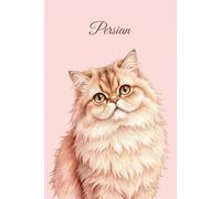 Lined Notebook 6x9: Persian Cat Notebook for Studying, Work, Note Taking | Cute Watercolor Cat Portrait Journal for School, College, University | Feline Lover Gift for Women, Men, Teens (Cat breeds)