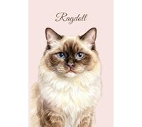 Lined Notebook 6x9: Ragdoll Cat Notebook for Studying, Work, Note Taking | Cute Watercolor Cat Portrait Journal for School, College, University | Feline Lover Gift for Women, Men, Teens (Cat breeds)