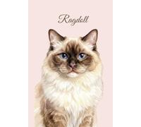 Lined Notebook 6x9: Ragdoll Cat Notebook for Studying, Work, Note Taking | Cute Watercolor Cat Portrait Journal for School, College, University | Feline Lover Gift for Women, Men, Teens (Cat breeds)