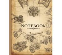 Lined Notebook A4: Inspired by Leonardo da Vinci - Premium 140-Page Journal with 8mm Grey Lines for Artists, Writers & Inventors | Military Engineering Edition