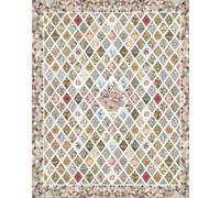 Lined Notebook: An illustration of the Jane Austen Patchwork Coverlet Quilt