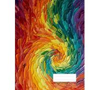 Lined Notebook: College Ruled Paper for Writing, Journaling & Note Taking - 100 Pages Colorful Abstract Art Design 8.5x11: Premium Quality Writing ... Vibrant Cover for Students and Professionals