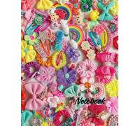 Lined Notebook: College Ruled Paper with Cute Hair Accessories Design - 80 Pages Premium Quality 8.5x11: Colorful Writing Journal with Fun Girls Accessories Theme for Students and Kids