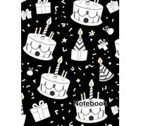 Lined Notebook: College Ruled Paper with Festive Birthday Party Pattern - 100 Pages Premium Quality 8.5x11: Daily Journaling and Creative Expression for Students and Celebration Enthusiasts