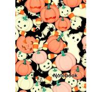 Lined Notebook: College Ruled Paper with Festive Halloween Pumpkins and Ghosts Pattern - 100 Pages Premium Quality 8.5x11: Versatile Writing Journal with Charming Cover for Students and Creative Minds