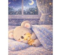 Lined Notebook - Cozy Bear: A calm space for journaling, notes, and quiet evening thoughts