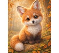 Lined Notebook - Cute Autumn Fox: Forest Animal Journal for Writing, Notes and Creative Thoughts