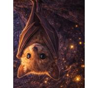 Lined Notebook - Cute Bat: A magical night-themed writing notebook for school, journaling, and everyday notes