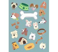 Lined Notebook: Cute Notebook with Dogs on the cover
