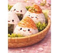 Lined Notebook - Cute Onigiri Rice Balls: A beautifully designed notebook for notes, journaling, and everyday writing