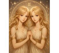 Lined Notebook: Gemini Zodiac Twins Under the Stars: 8.5 x 11 Inches | 100 Lined Pages | Matte Cover | Beautiful Full Wraparound Cover | Perfect for Writing, Journaling, Notes & Everyday Use