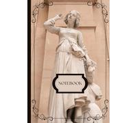 Lined Notebook | Joan of Arc Statue Dark Academia Classic Architecture Aesthetic Journal for School, College, University Office, Work Paperback