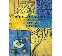 Lined Notebook/Journal 8 1/2" x 11"- Cover art Henri Matisse,"Interior Yellow & Blue" with quote by Matisse: Creative gift for the student, teacher, graduate or yourself.