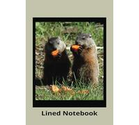 Lined Notebook: Perfect for journalling your thoughts and memories, featuring adorable baby groundhogs on the cover.